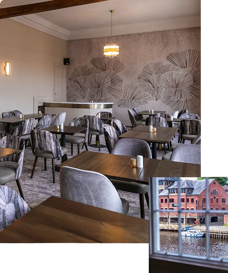 the-cumberland-york-riverside-dining Dining room at The Cumberland overlooking the River Ouse in York